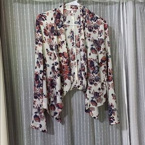 LUSH floral blazer